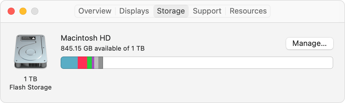 easy way to clear up space on mac
